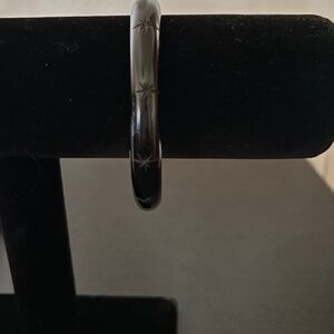 Bow & Crossbones Black Bangle